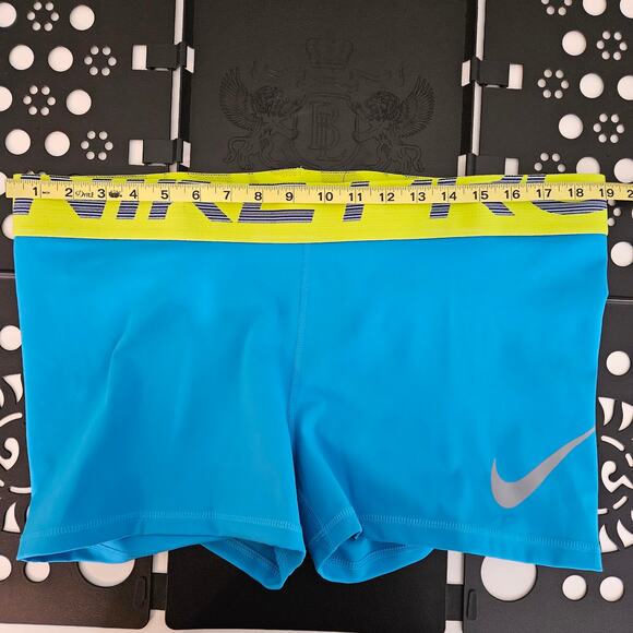 Nike Pro Training Athletic 3" Blue Graphic Short | Women's XXL - Picture 3 of 10